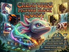 խաղ Creatures Picture Block Quest