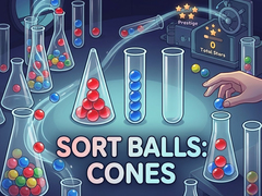 խաղ Sort Balls: Cones