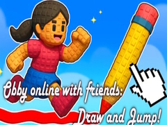 խաղ Obby online with friends: Draw and Jump!