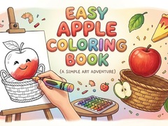 խաղ Easy Apple Coloring Book