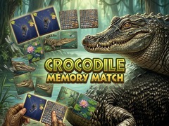 խաղ Crocodile Memory Match