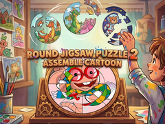 խաղ Round Jigsaw Puzzle 2 Assemble Cartoon