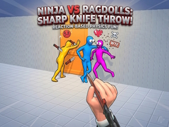 խաղ Ninja vs Ragdolls: Sharp Knife Throw!