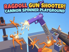 խաղ Ragdoll Gun Shooter! Cannon Spinner Playground