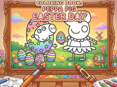 խաղ Coloring Book: Peppa Pig Easter Day