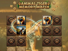 խաղ Animal Tiger Memory Match