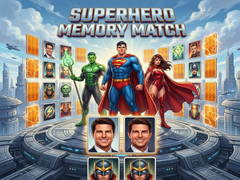 խաղ Superhero Memory Match