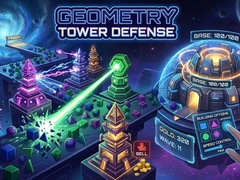 խաղ Geometry Tower Defense