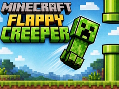 խաղ Minecraft Flappy Creeper