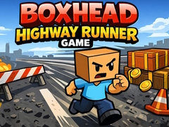 խաղ Boxhead Highway Runner Game