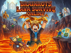 խաղ Brainrots Lava Survive Online