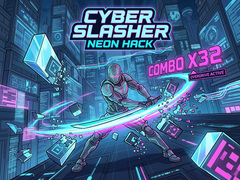 խաղ Cyber Slasher: Neon Hack