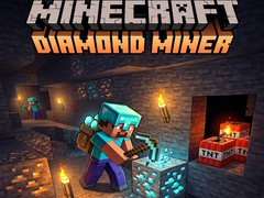 խաղ Minecraft Diamond Miner