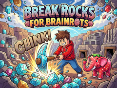 խաղ Break Rocks For Brainrots