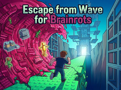 խաղ Escape from Wave for Brainrots