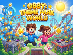 խաղ Obby: Theme Park World