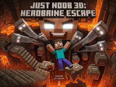 խաղ Just Noob 3D: Herobrine Escape