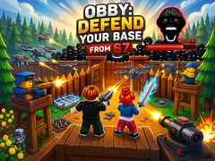 խաղ Obby: Defend your base from 67