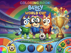 խաղ Coloring Book: Bluey World Cup