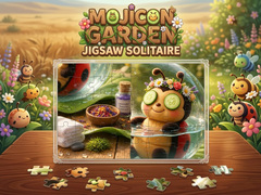խաղ Mojicon Garden Jigsaw Solitaire!