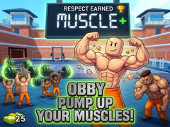 խաղ Obby Pump Up Your Muscles! 
