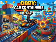 խաղ Obby: Car Containers