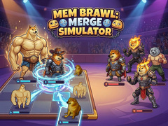 խաղ Mem Brawl: Merge Simulator