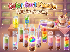 խաղ Color Sort Puzzle Milk Tea Sorting