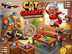 խաղ Cat Vs Granny! Ragdoll Sandbox