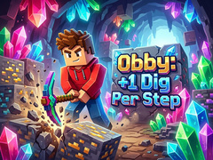 խաղ Obby: +1 Dig Per Step