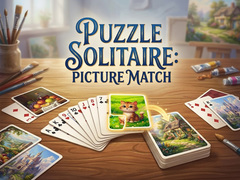 խաղ Puzzle Solitaire Picture Match