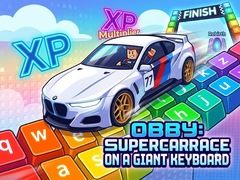 խաղ Obby: Supercar Race on a Giant Keyboard