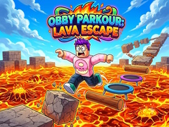 խաղ Obby Parkour: Lava Escape