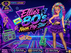 խաղ Ellie’s 80’s Neon Pop Star