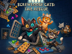 խաղ Screwloose Cats: Tail Rescue