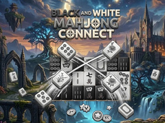 խաղ Black and White Mahjong Connect