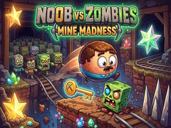 խաղ Noob vs Zombies: Mine Madness