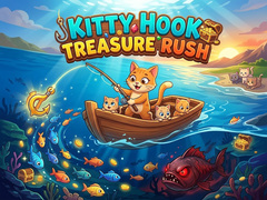 խաղ Kitty Hook Treasure Rush