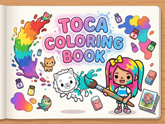 խաղ Toca Coloring Book