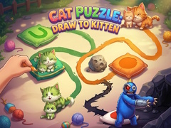 խաղ Cat Puzzle: Draw To Kitten