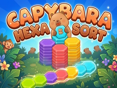 խաղ Capybara Hexa Sort