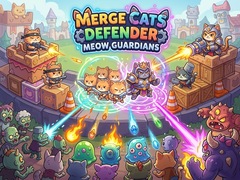խաղ Merge Cats Defender: Meow Guardians