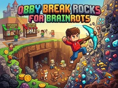 խաղ Obby: Break Rocks For Brainrots