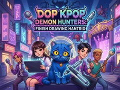 խաղ DOP KPop Demon Hunters: Finish Drawing Hantrix
