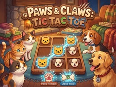 խաղ Paws & Claws Tic Tac Toe