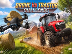 խաղ Drone vs Tractor Challenge