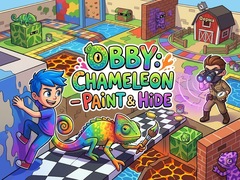 խաղ Obby: Chameleon - Paint & Hide