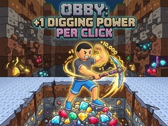 խաղ Obby: +1 Digging Power per Click