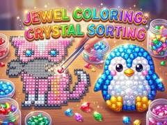 խաղ Jewel Coloring: Crystal Sorting