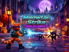 խաղ Meowtal Strike Neon Halloween
